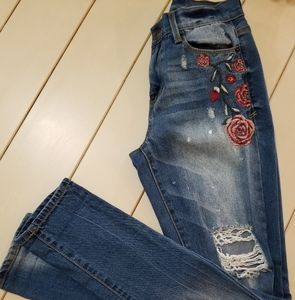 Mudd Vintage Style Floral Skinny Jean's